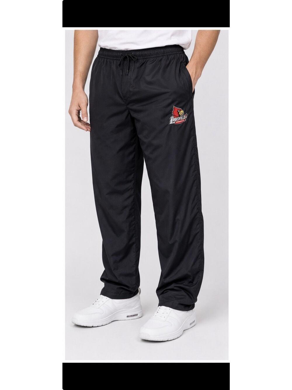 Louisville Cardinals NCAA Track Pants Black Athletic Jogger Men’s XXL